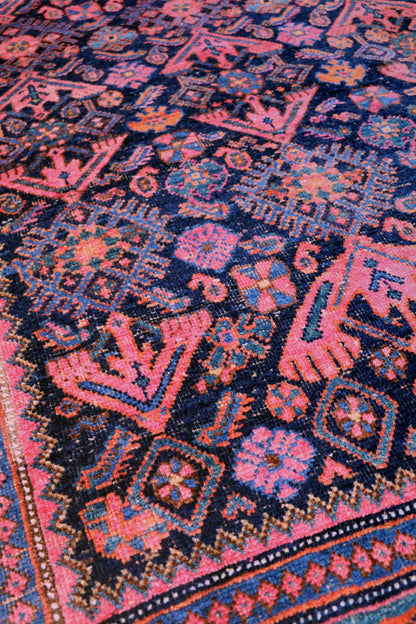 Vintage Kurd Bijar Handwoven Tribal Rug, J68354