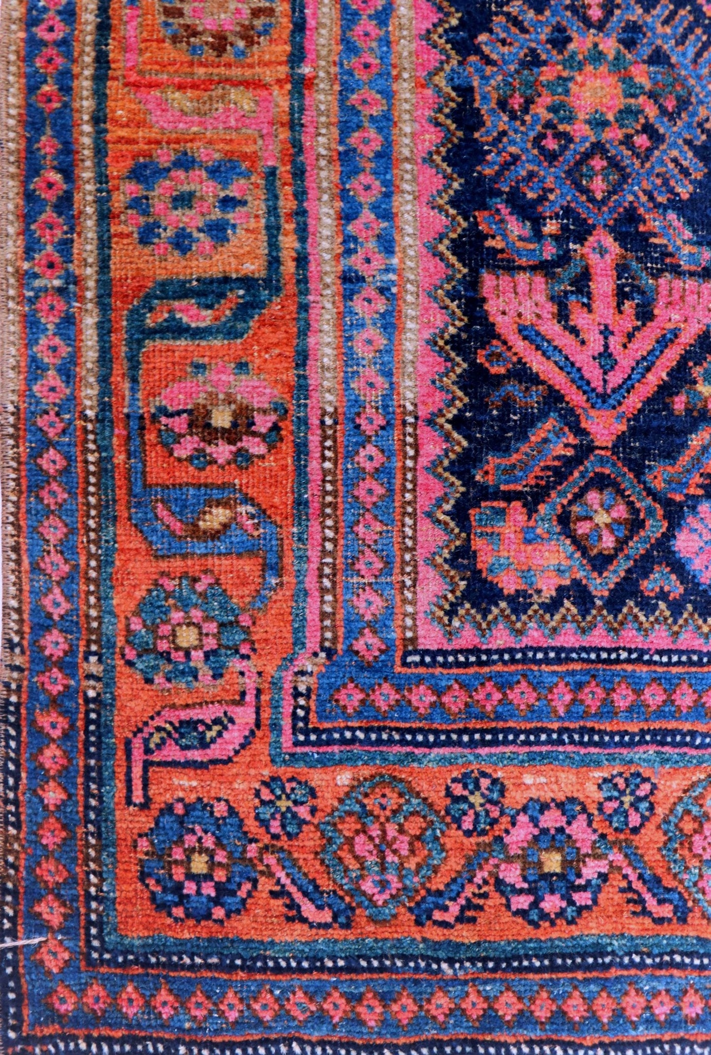 Vintage Kurd Bijar Handwoven Tribal Rug, J68354