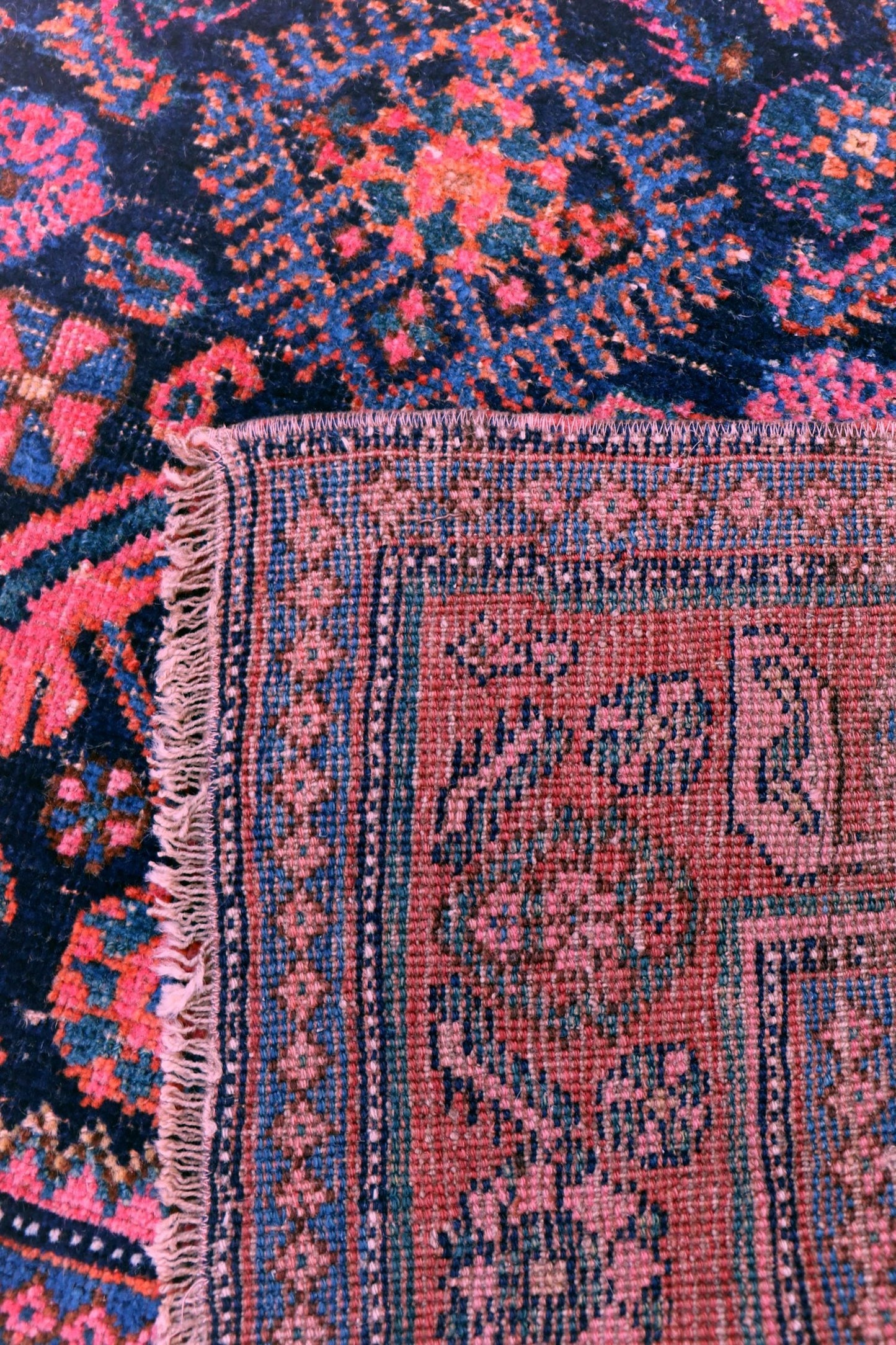 Vintage Kurd Bijar Handwoven Tribal Rug, J68354