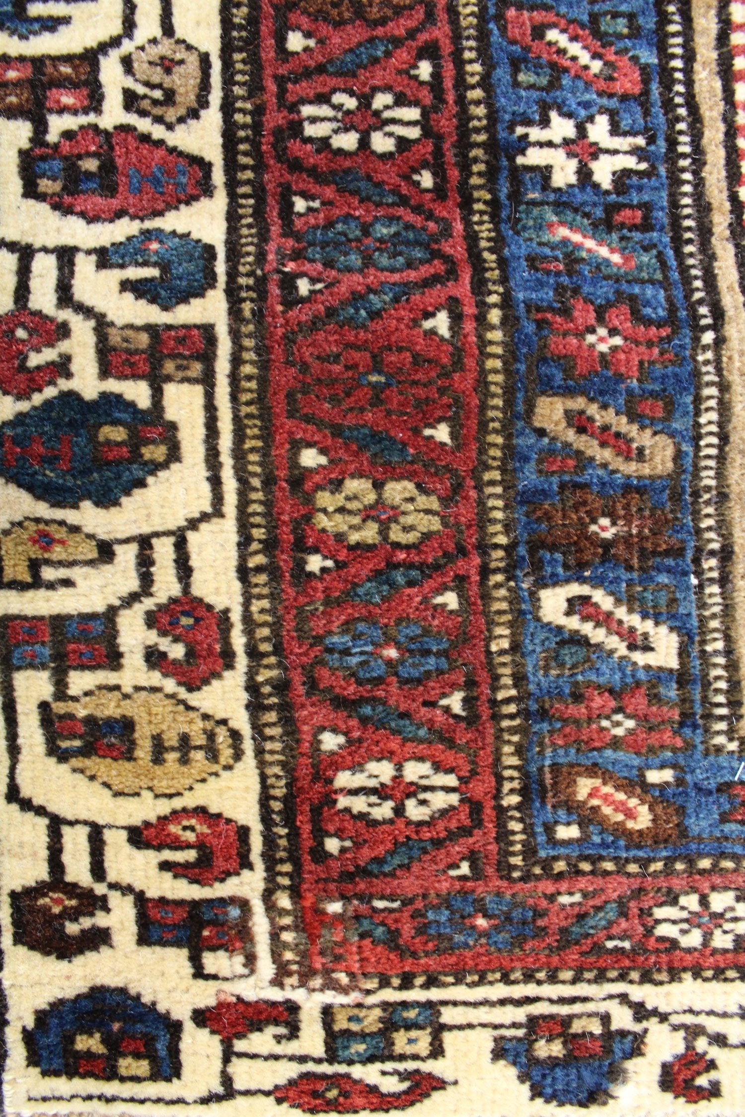 Antique Kurd Bijar Handwoven Tribal Rug, JF8354
