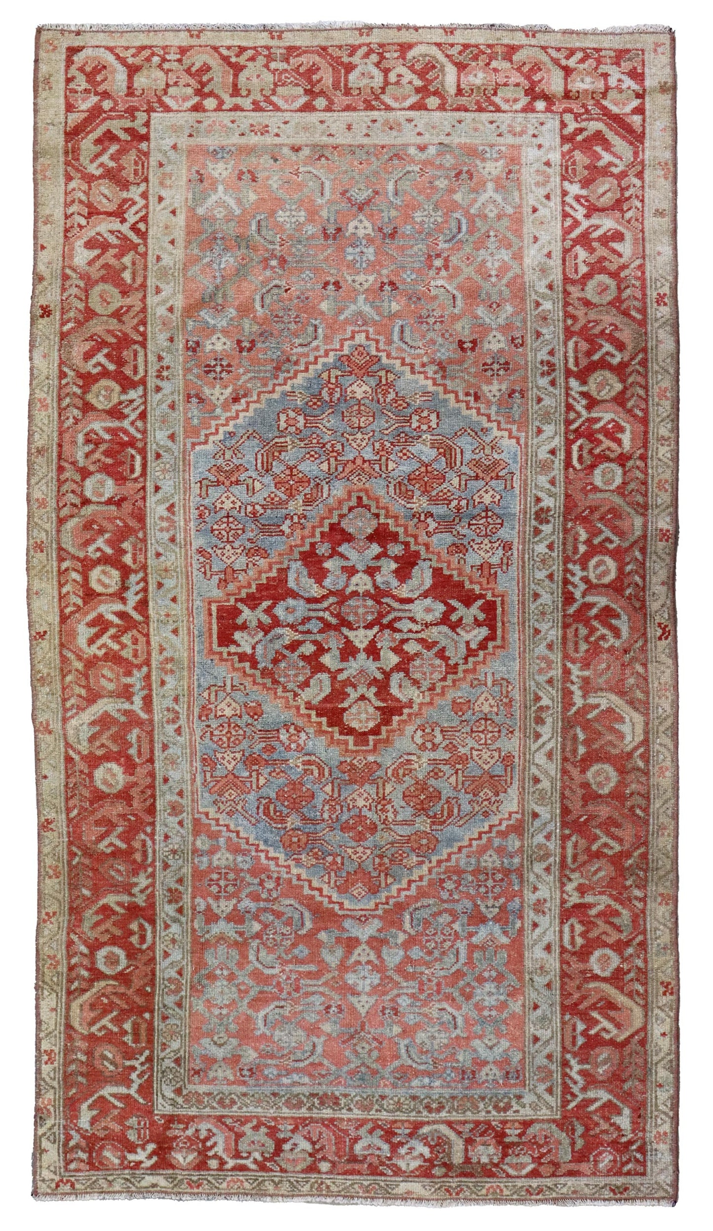 Vintage Kurd Hamadan Handwoven Tribal Rug