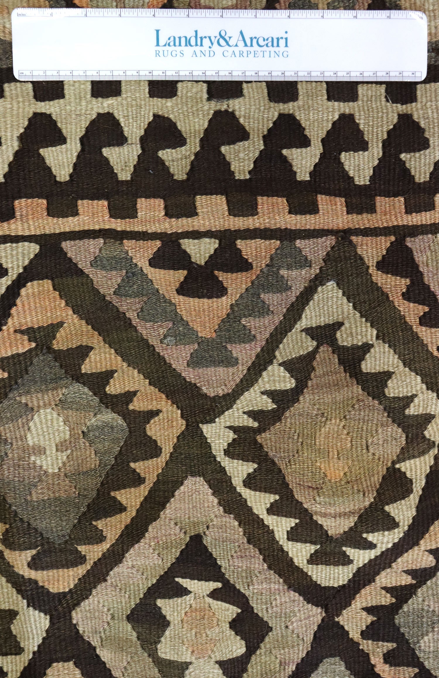 Vintage Kurdish Kilim Handwoven Tribal Rug, J67874