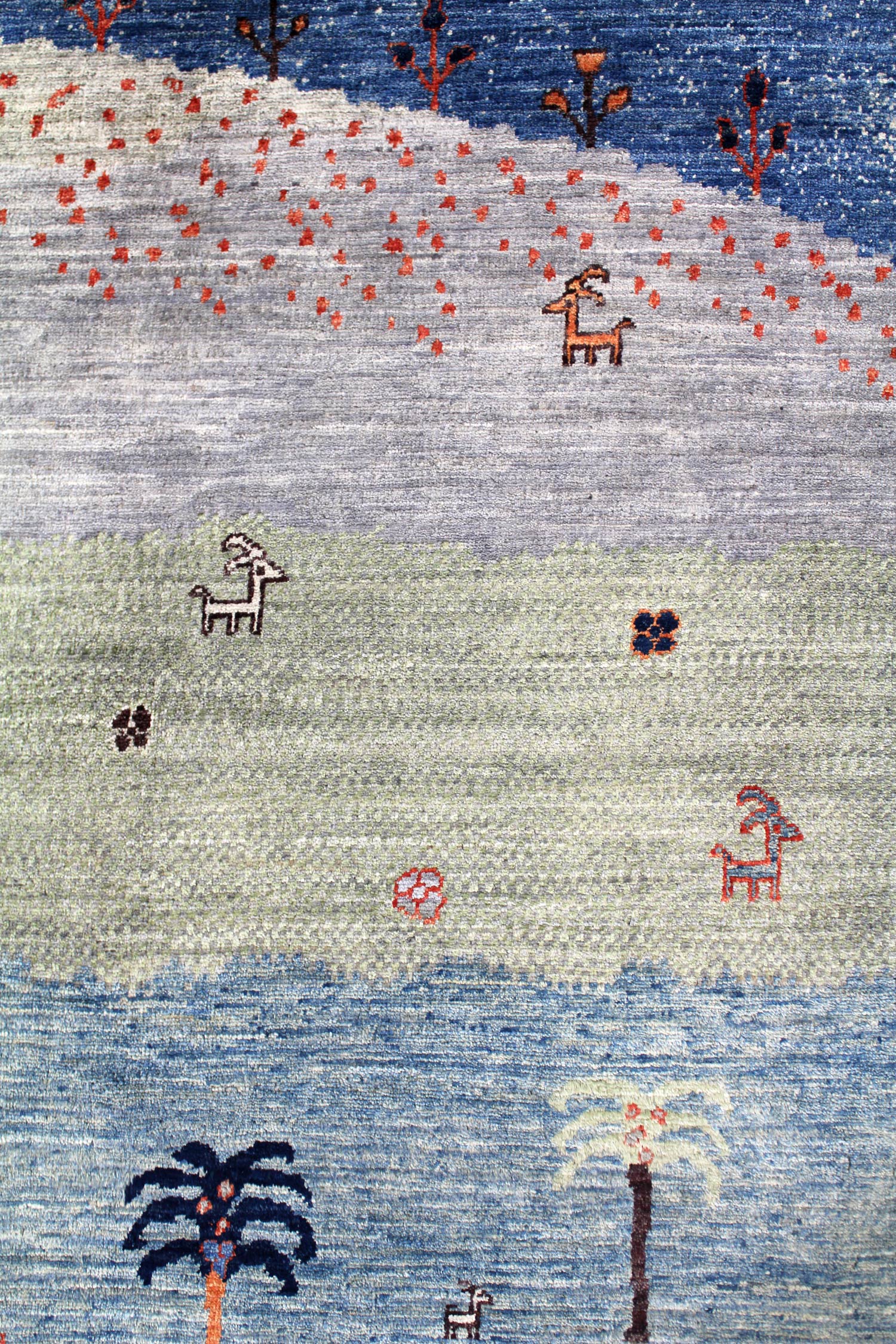 Landscape Handwoven Tribal Rug, J62501