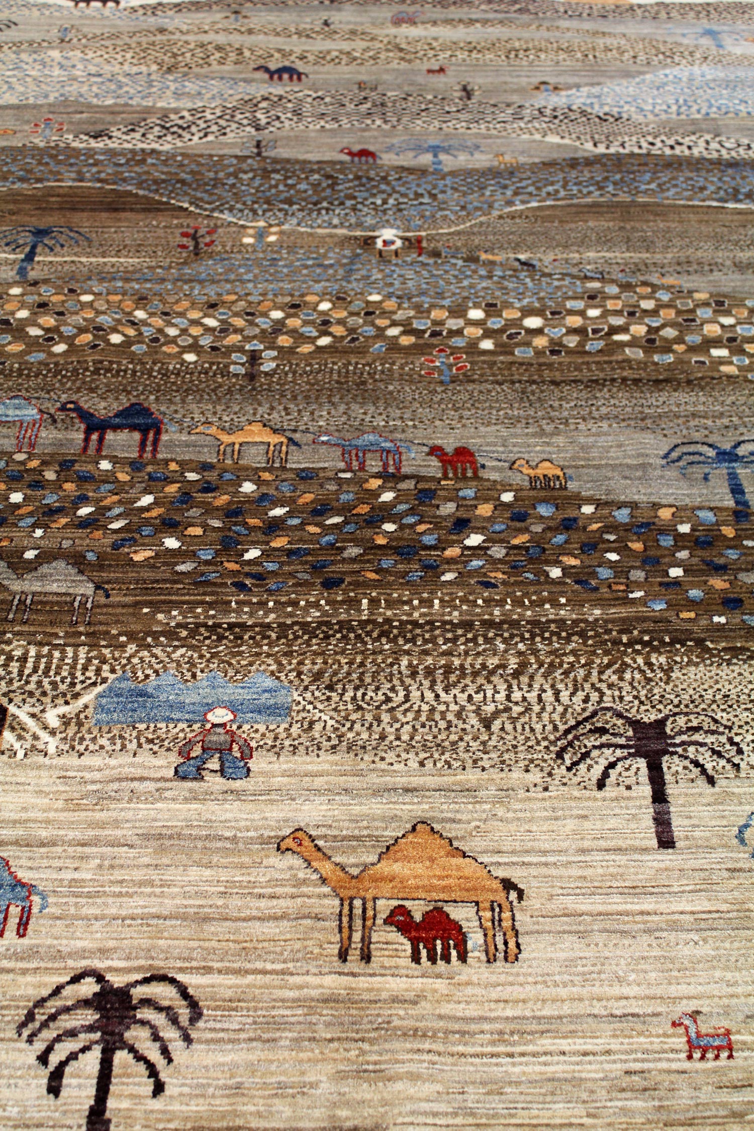 Landscape Handwoven Tribal Rug, J62523