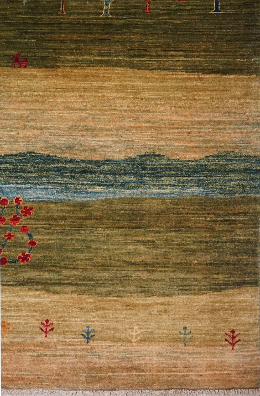 Gabbi Rugs Landscape Gabbeh Handwoven Tribal Rug | Landry & Arcari – Landry ...