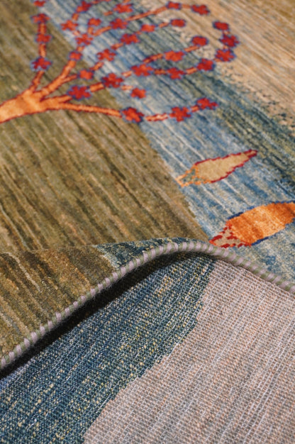 Landscape Gabbeh Handwoven Tribal Rug, J64431