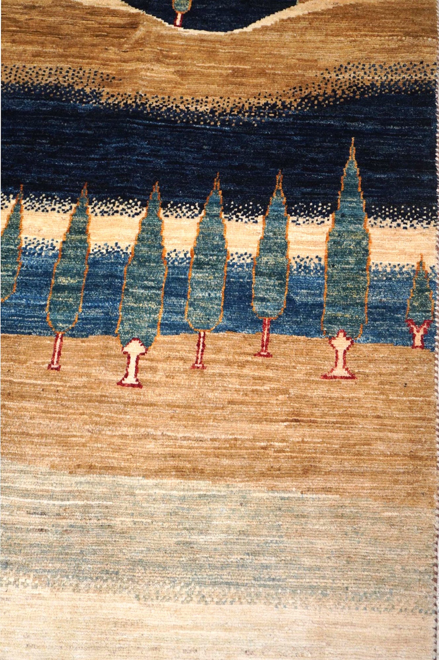 Gabbi Rugs Landscape Gabbeh Handwoven Tribal Rug | Landry & Arcari