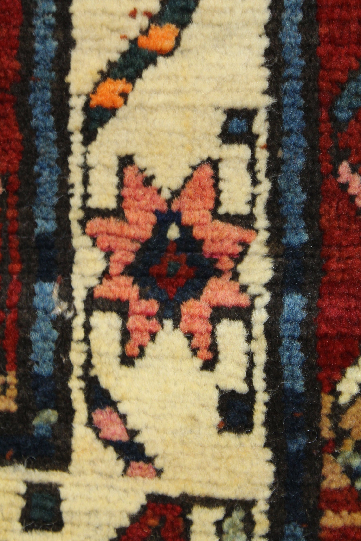Vintage Lesghi Star Handwoven Tribal Rug, J62484