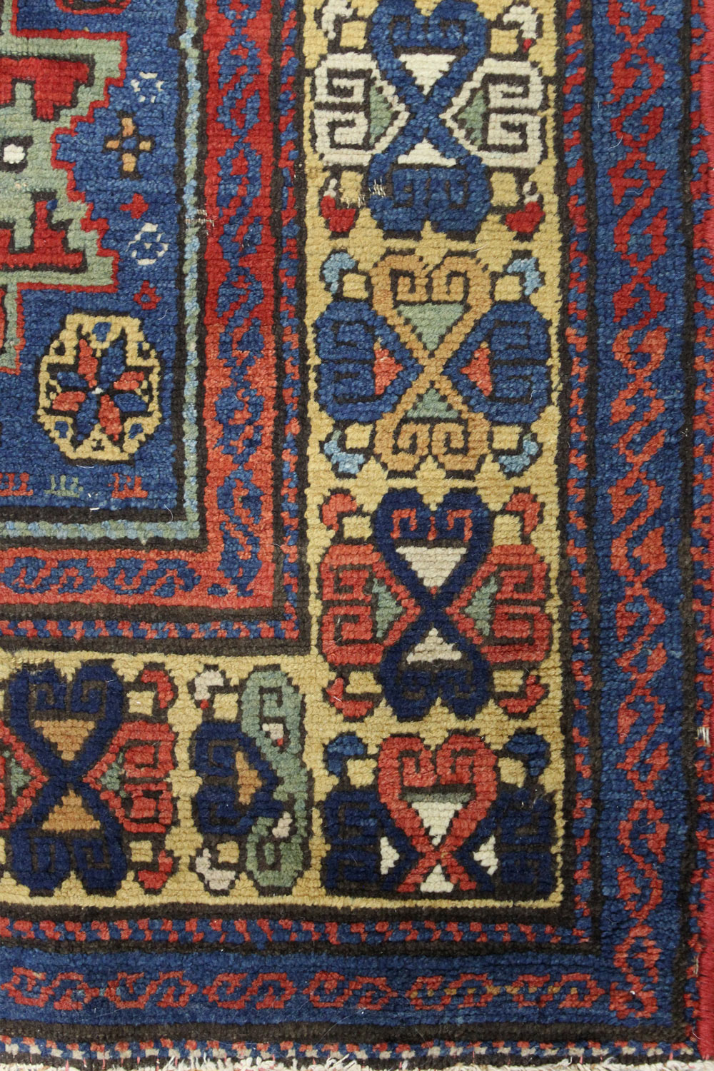 Antique Lesghi Star Handwoven Tribal Rug, JF8600