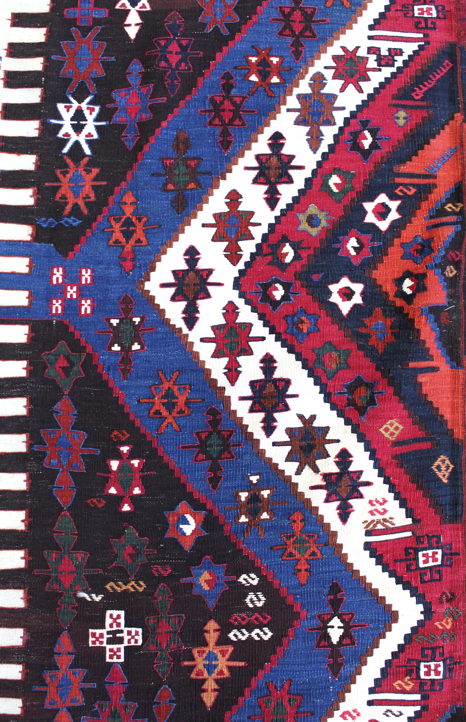 Antique Malatya Kilim Handwoven Tribal Rug, JF8321