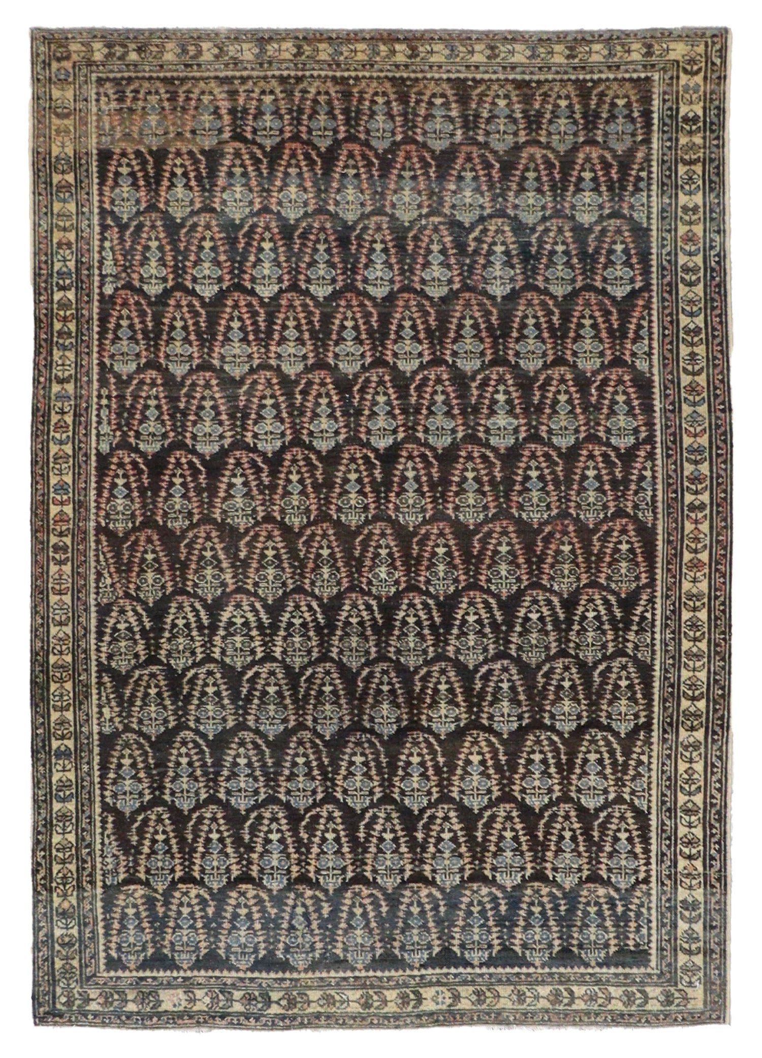 Vintage Malayer Handwoven Tribal Rug