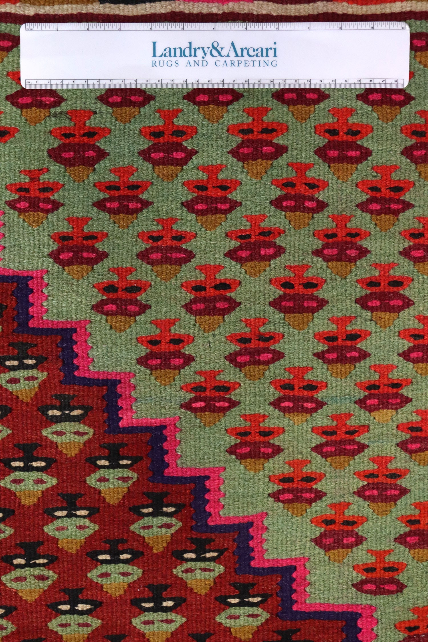 Vintage Meshkin Kilim Handwoven Tribal Rug, J67867