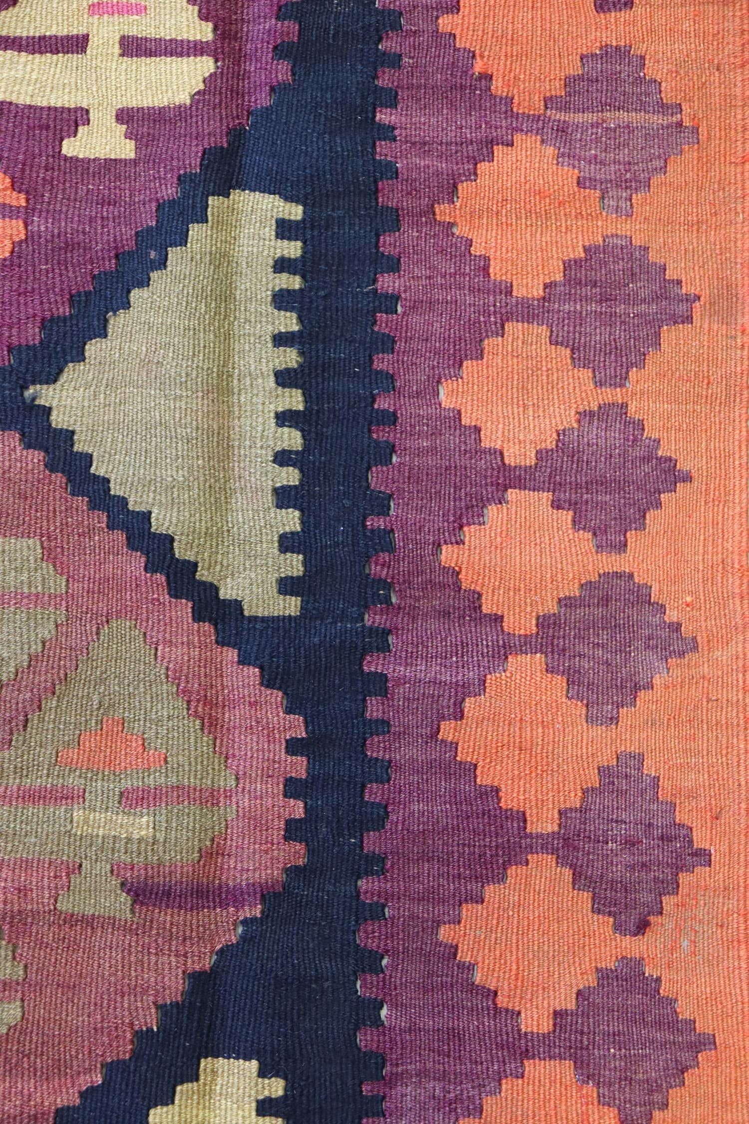 Vintage Meshkin Kilim Handwoven Tribal Rug, J67868