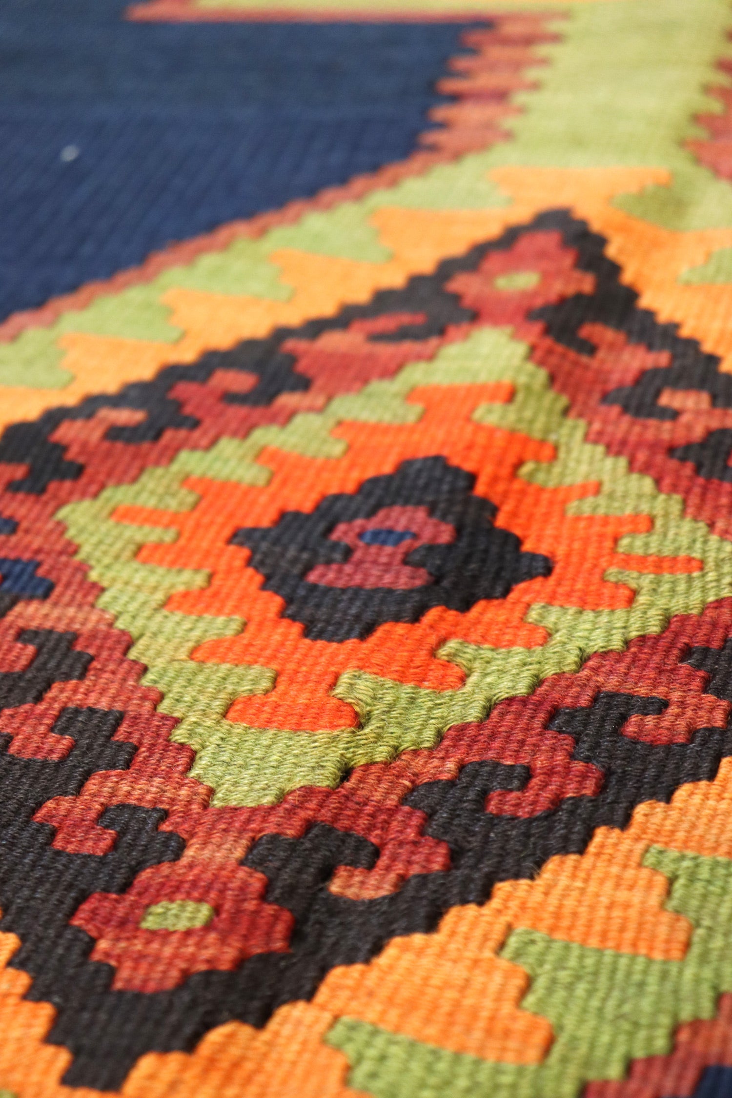 Vintage Meshkin Kilim Handwoven Tribal Rug, J67879