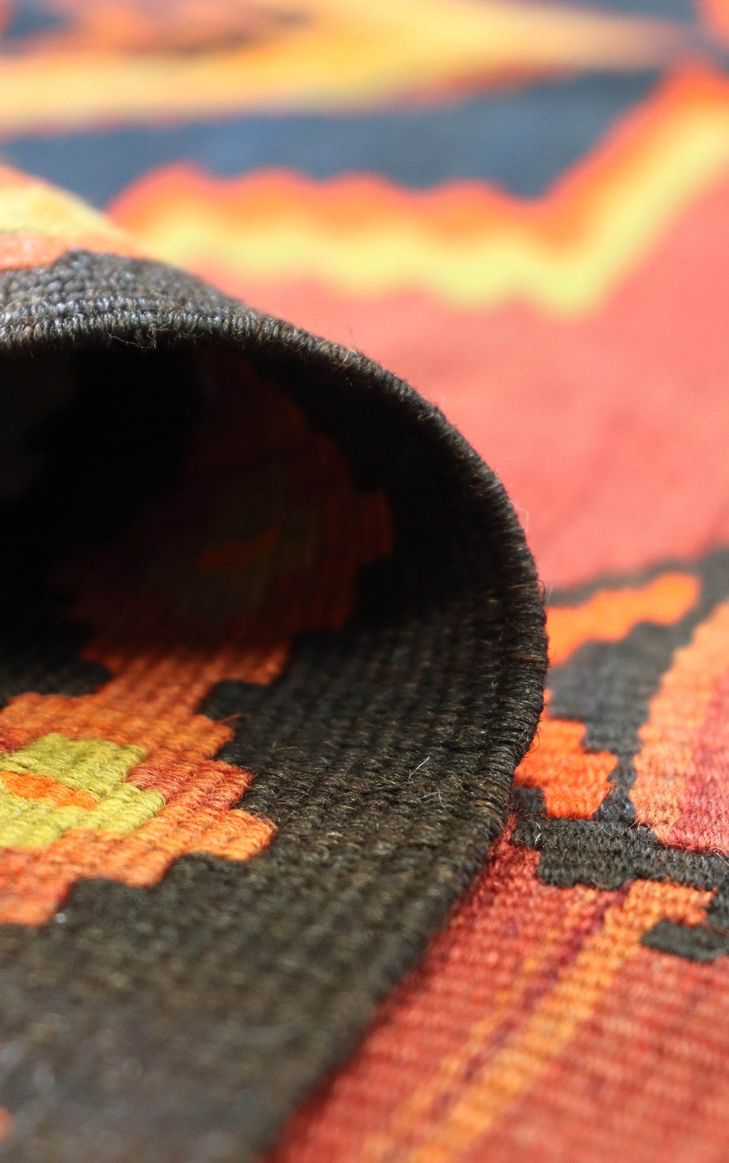 Vintage Meshkin Kilim Handwoven Tribal Rug, J67879