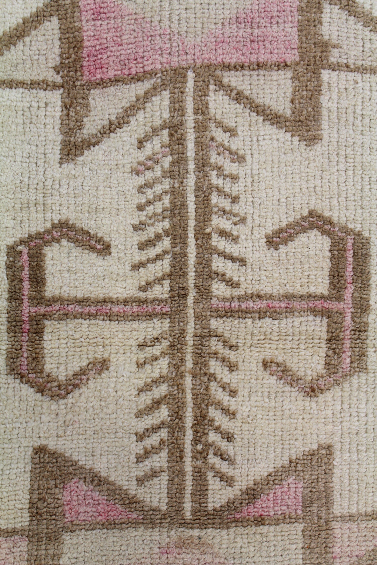 Vintage Natural Herki Handwoven Tribal Rug, J63546