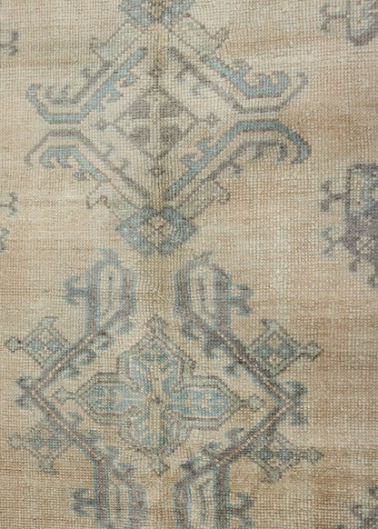 Vintage Oushak Handwoven Tribal Rug, J68619