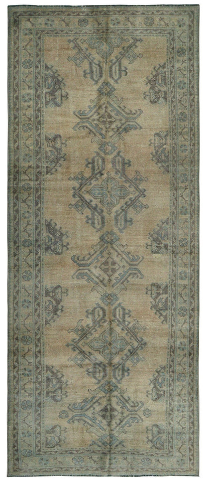 Vintage Oushak Handwoven Tribal Rug