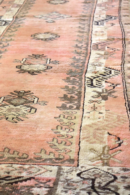 Vintage Oushak Handwoven Tribal Rug, J66200