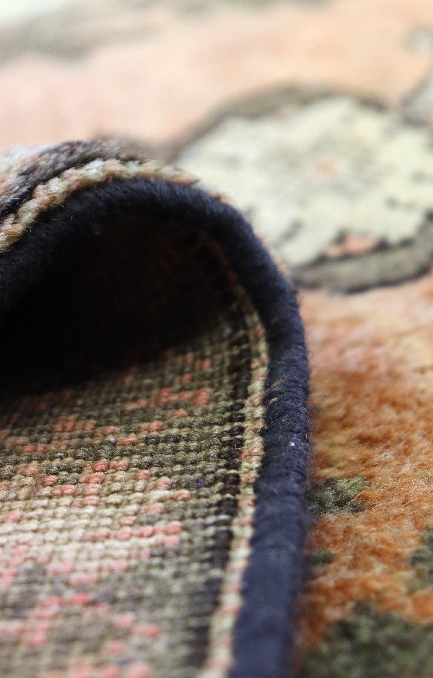 Vintage Oushak Handwoven Tribal Rug, J66200