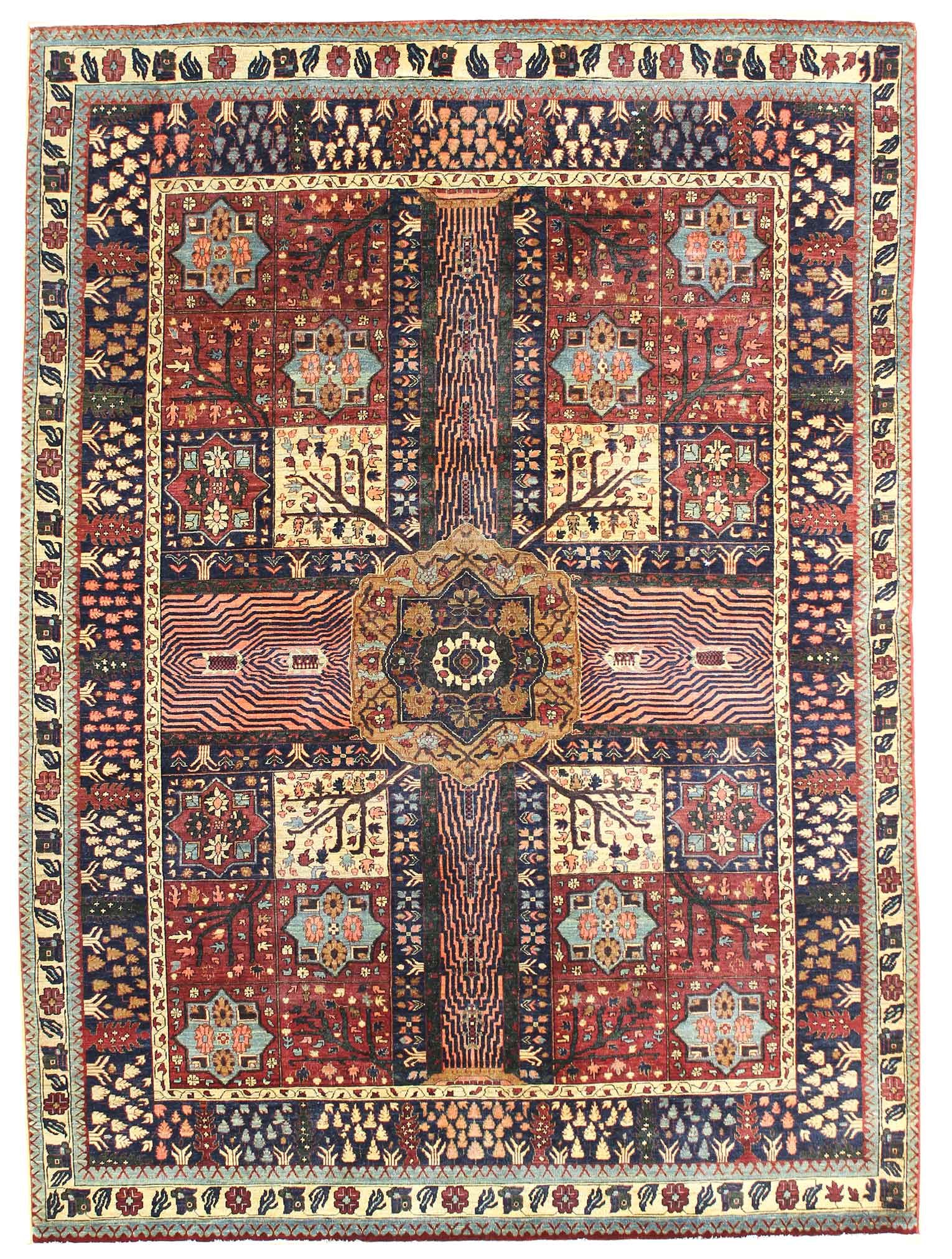Persian Garden Handwoven Tribal Rug