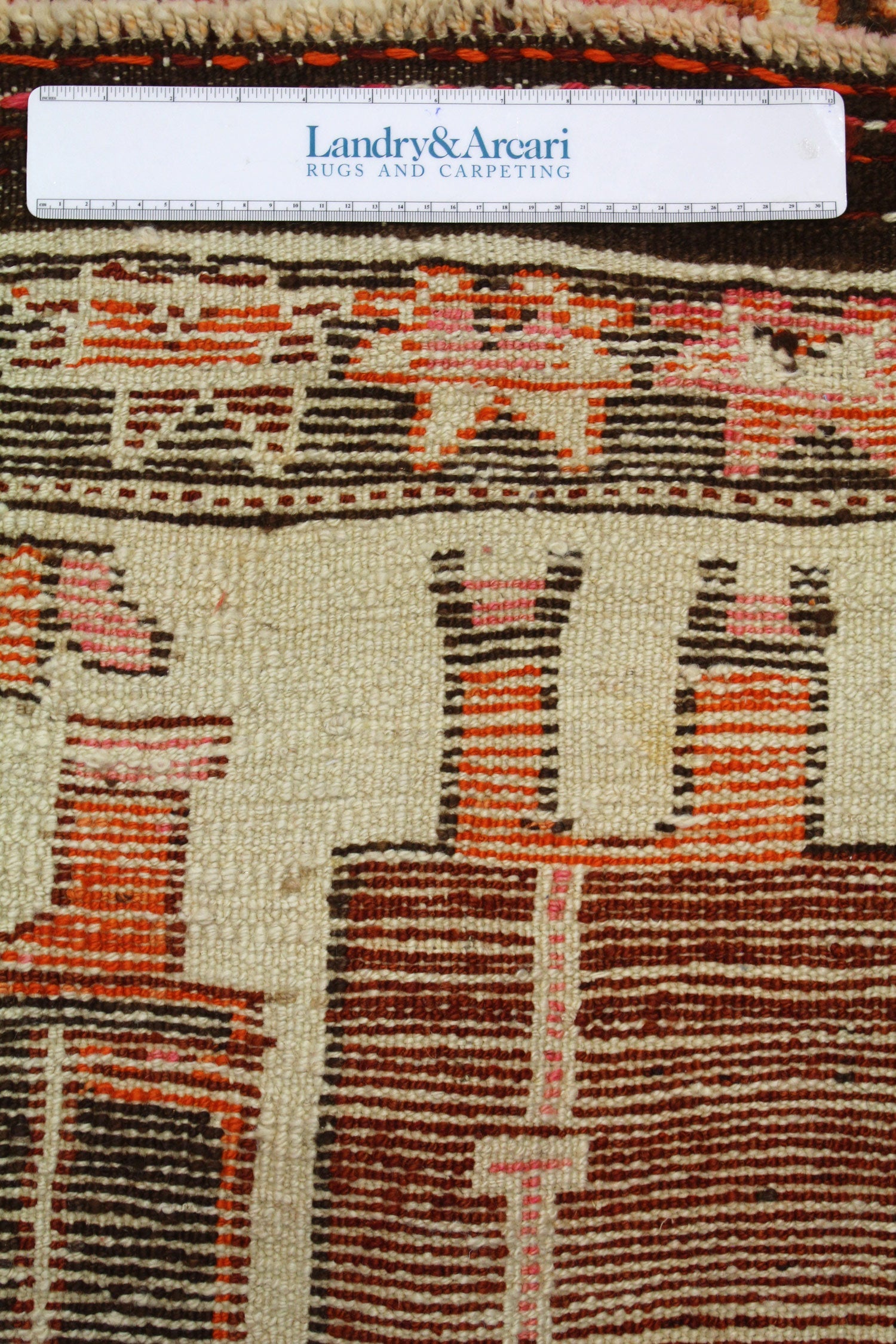 Vintage Pictorial Herki Handwoven Tribal Rug, J64563