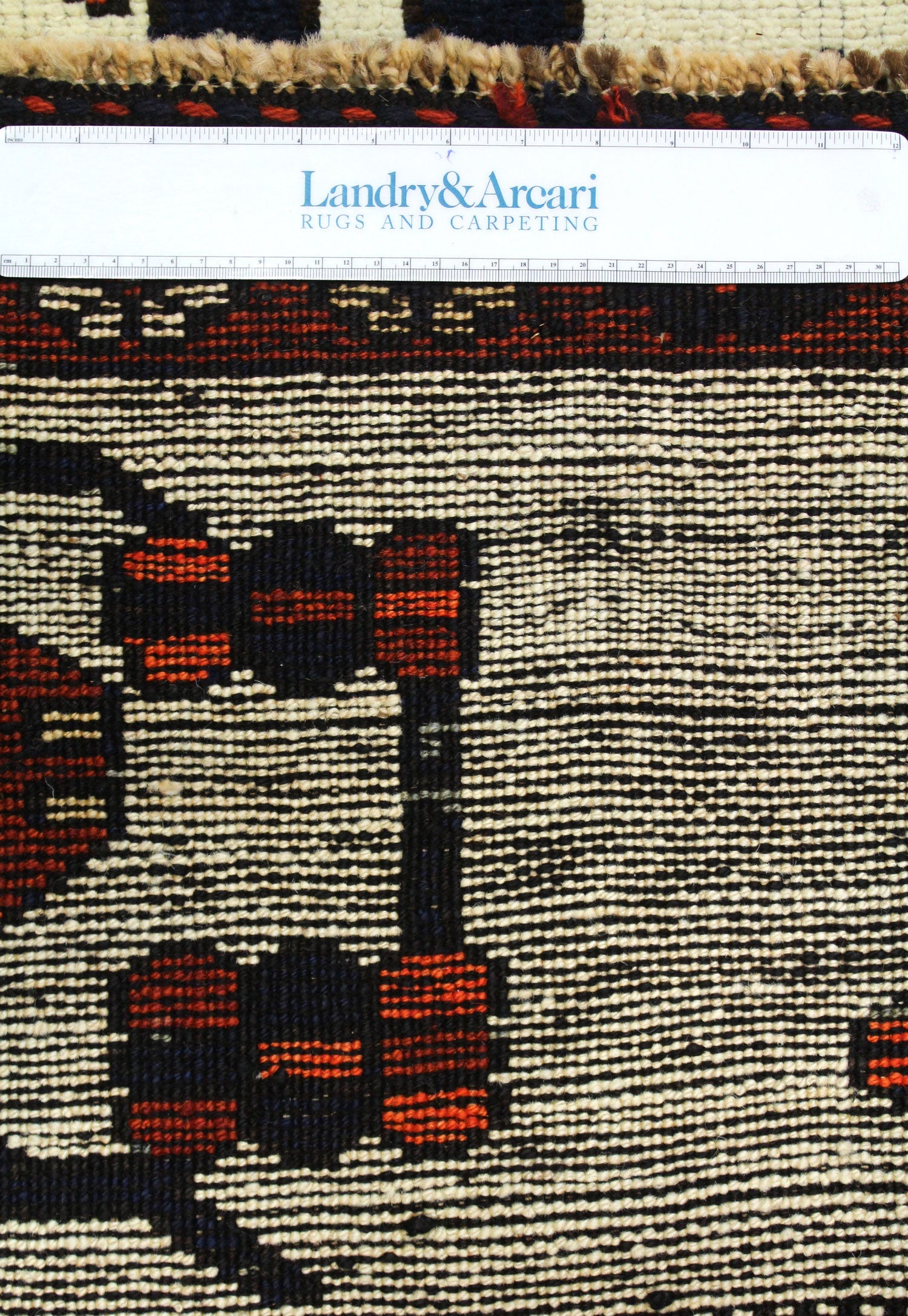 Vintage Pictorial Herki Handwoven Tribal Rug, J64567