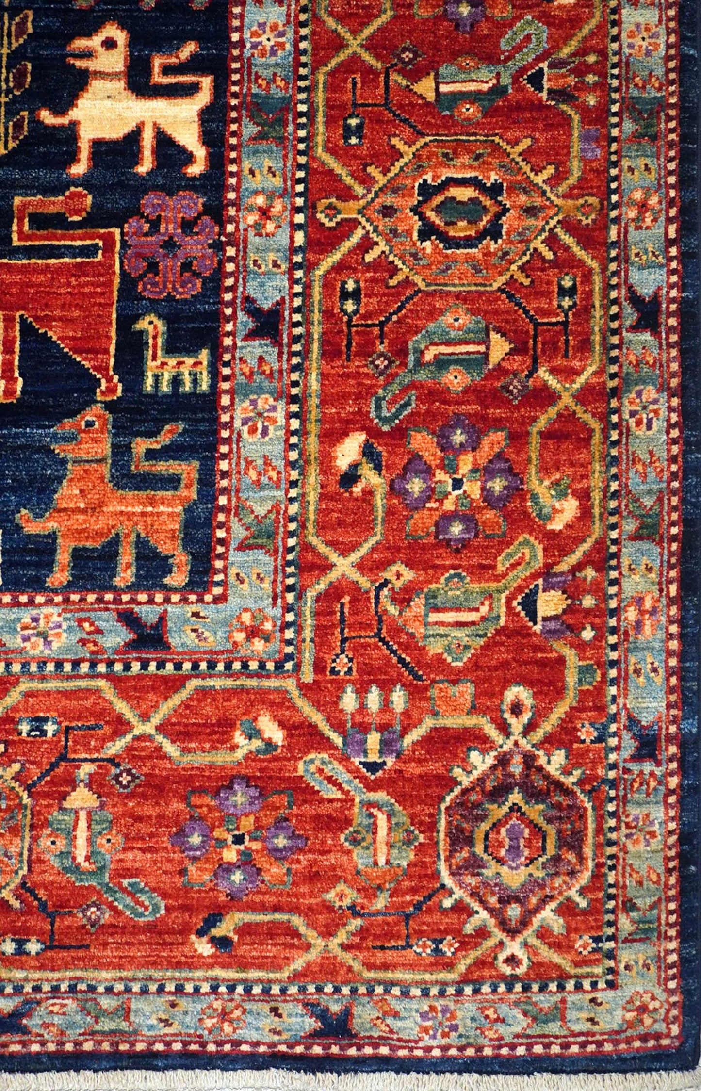 Qashqai Handwoven Tribal Rug, J64445