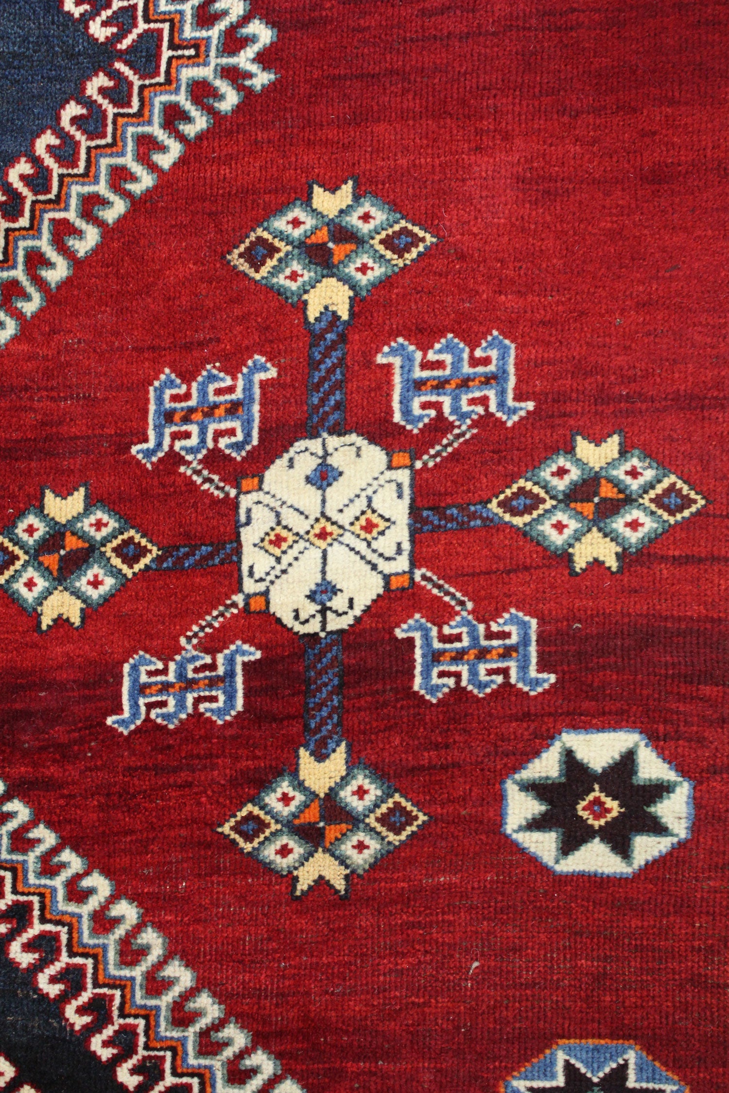 Antique Qashqai Handwoven Tribal Rug, JF8410