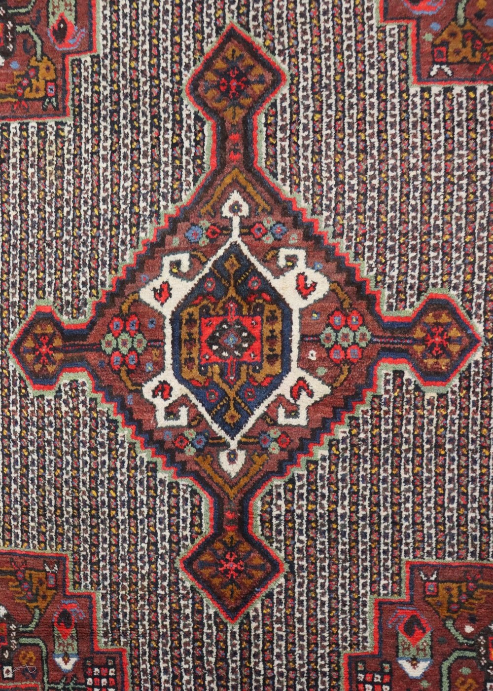 Antique Qashqai Handwoven Tribal Rug, JF8572