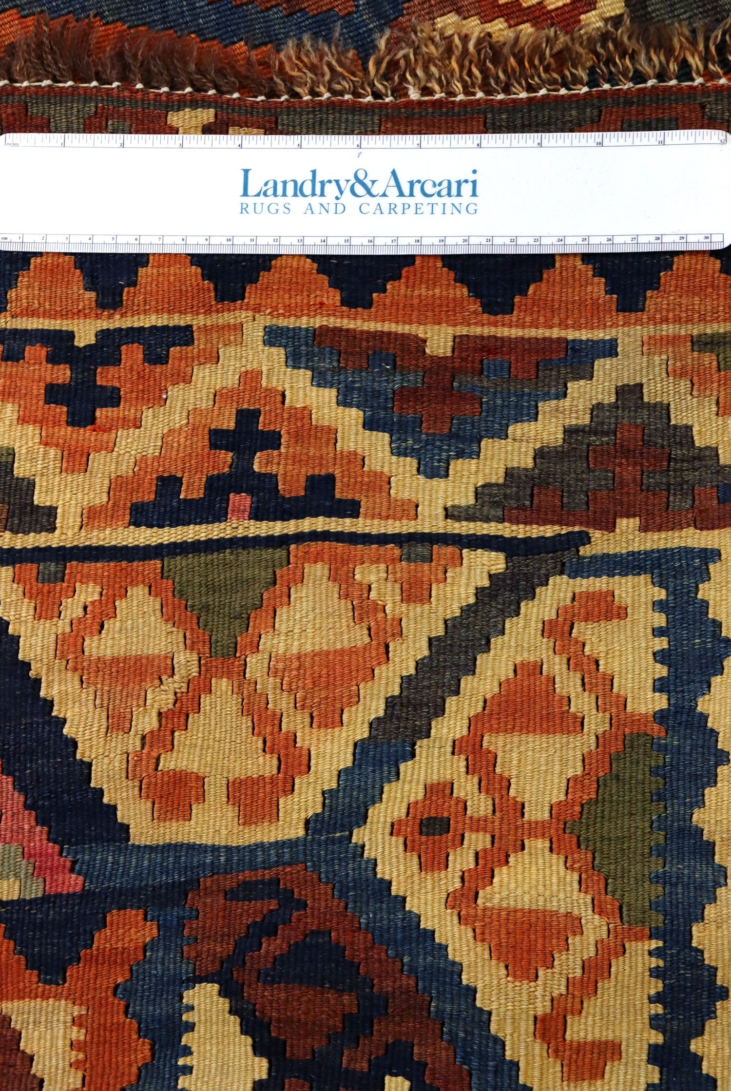 Vintage Qashqai Kilim Handwoven Tribal Rug, J65245