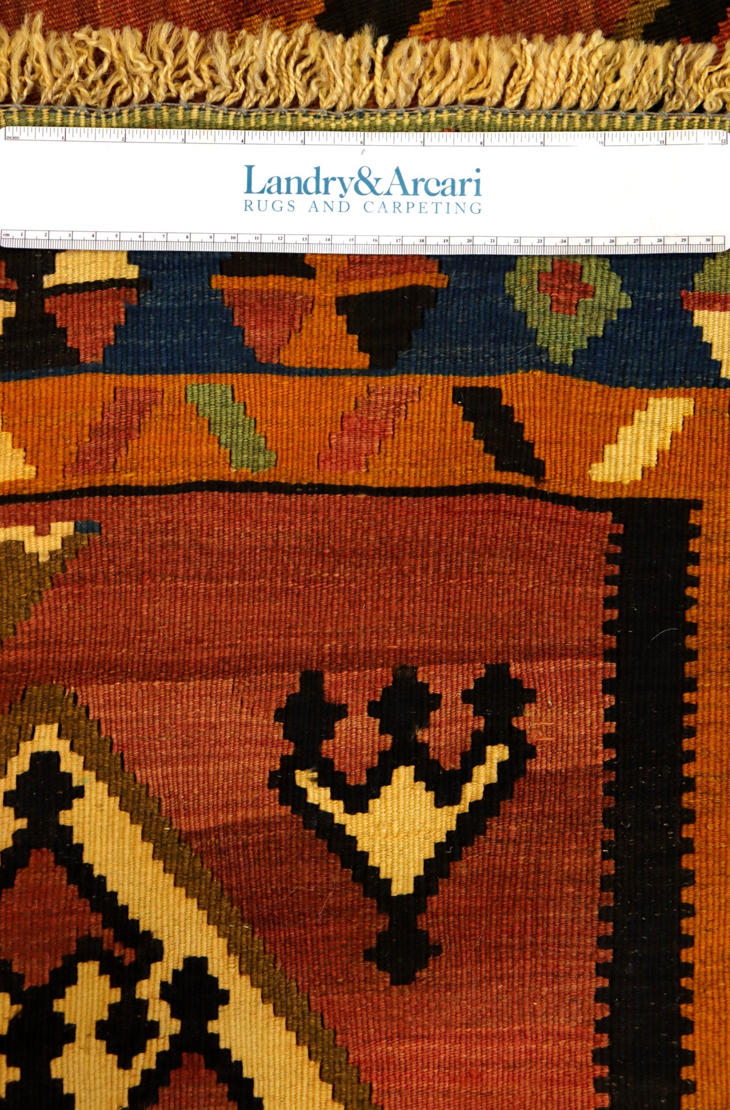 Vintage Qashqai Kilim Handwoven Tribal Rug, J65246