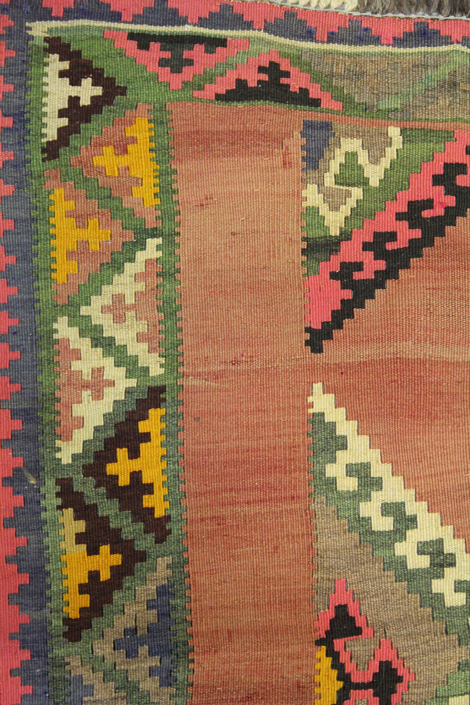 Vintage Qashqai Kilim Handwoven Tribal Rug, J65252
