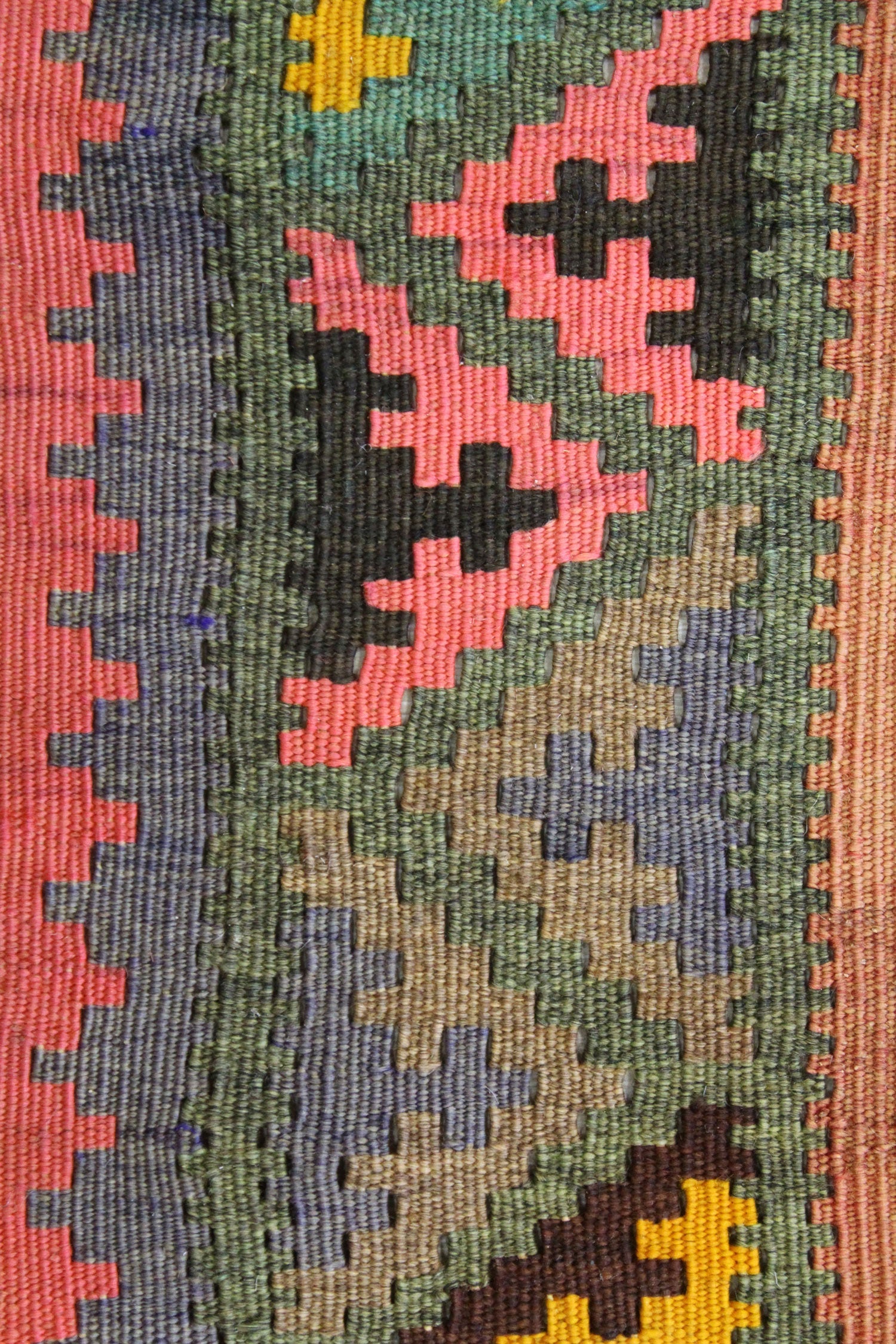 Vintage Qashqai Kilim Handwoven Tribal Rug, J65252