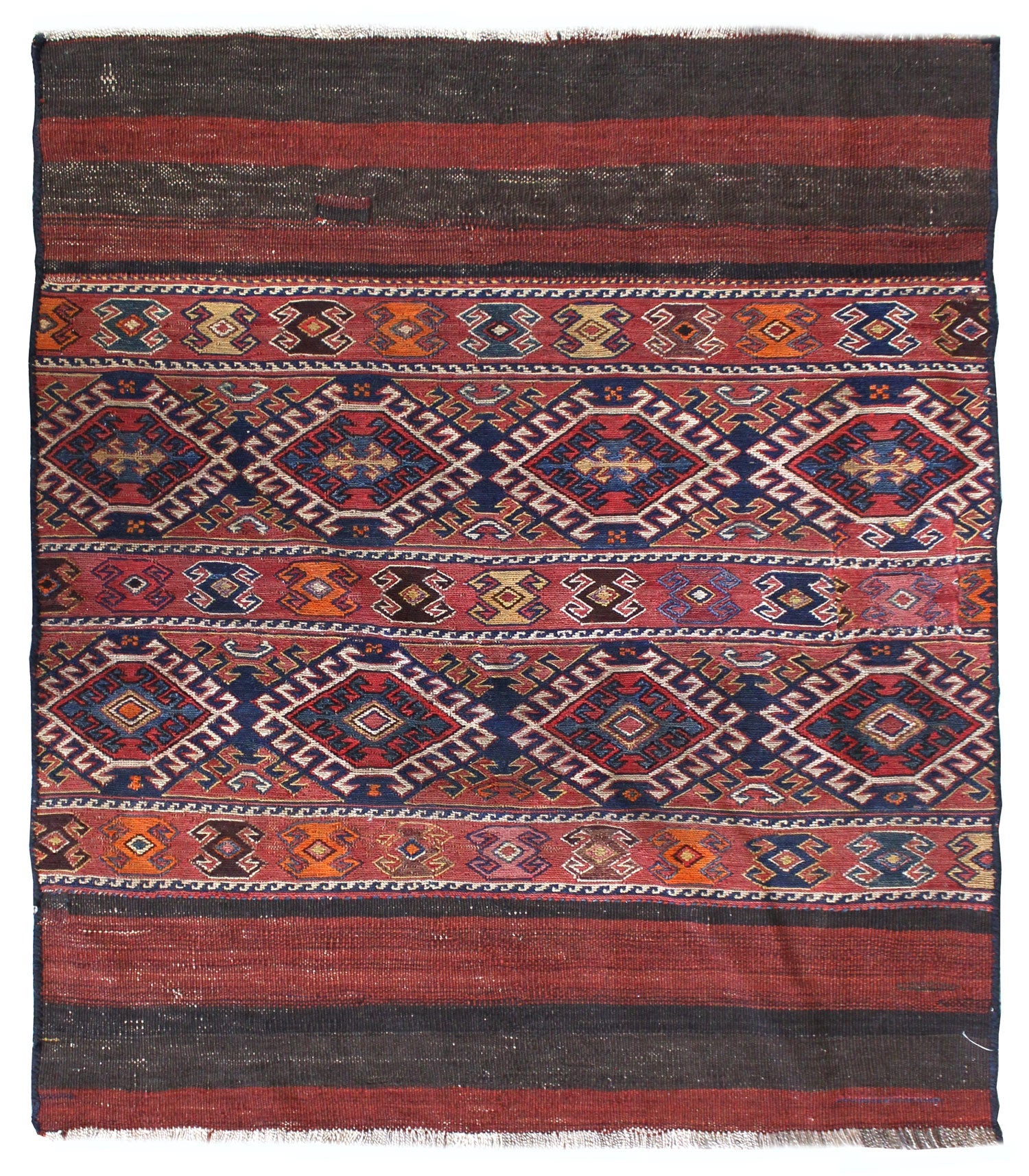 Antique Shasavan Kilim Handwoven Tribal Rug