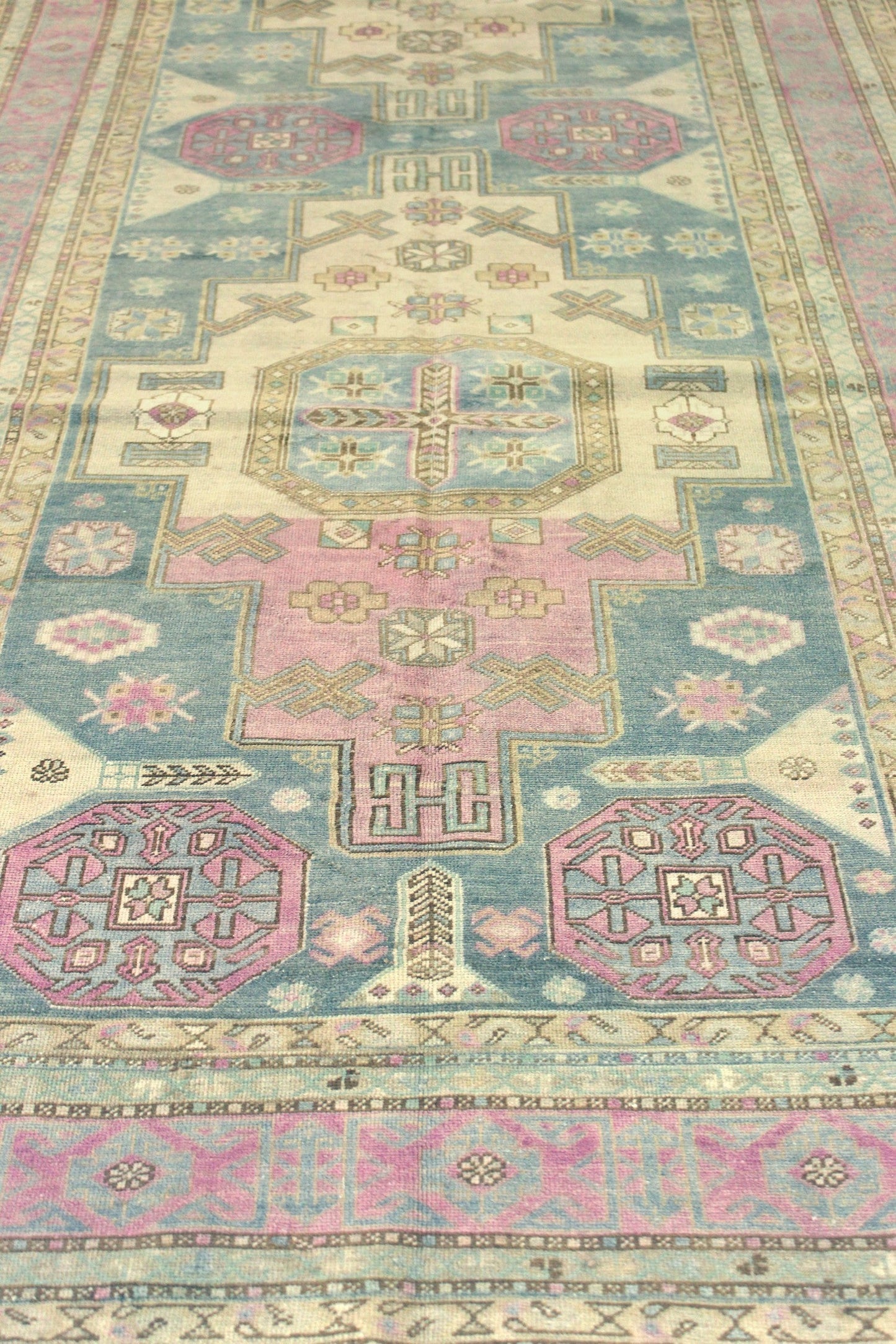 Vintage Shirvan Handwoven Tribal Rug, J68469