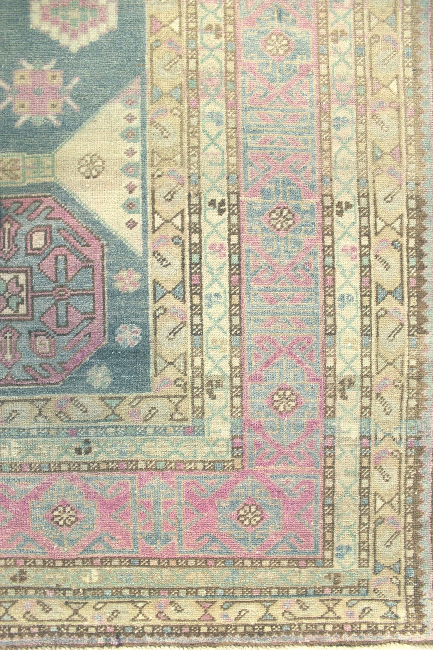 Vintage Shirvan Handwoven Tribal Rug, J68469