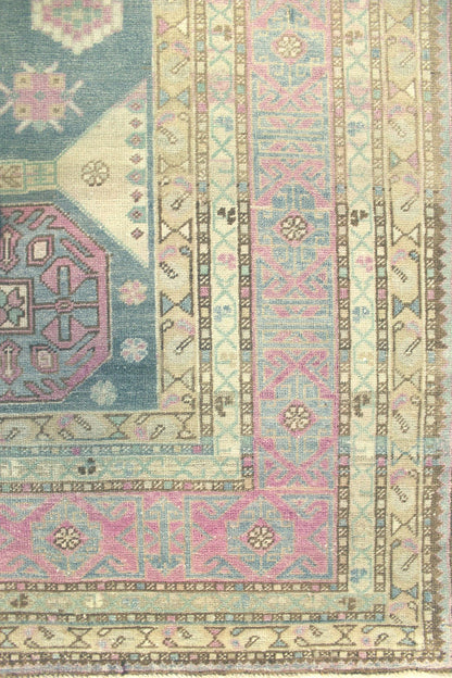 Vintage Shirvan Handwoven Tribal Rug, J68469