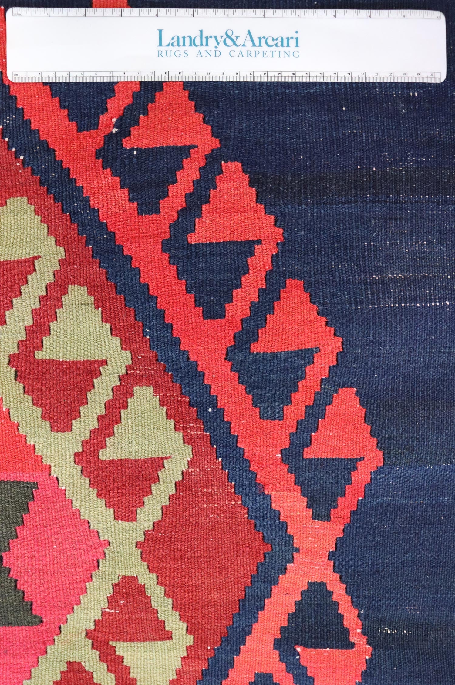 Vintage Shirvan Kilim Handwoven Tribal Rug, J67871