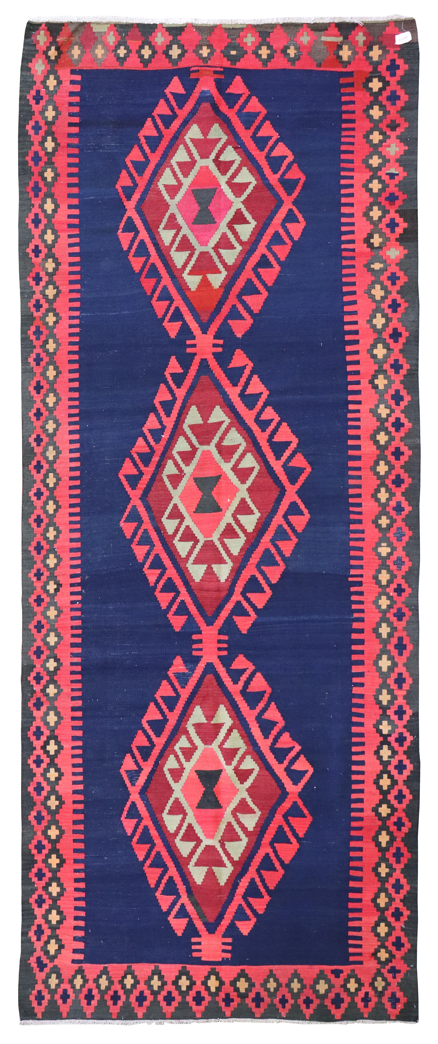 Vintage Shirvan Kilim Handwoven Tribal Rug