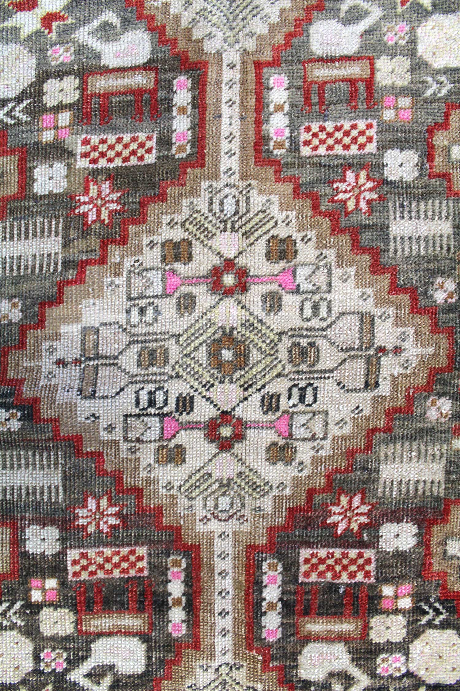 Vintage Sivas Handwoven Tribal Rug, J61484