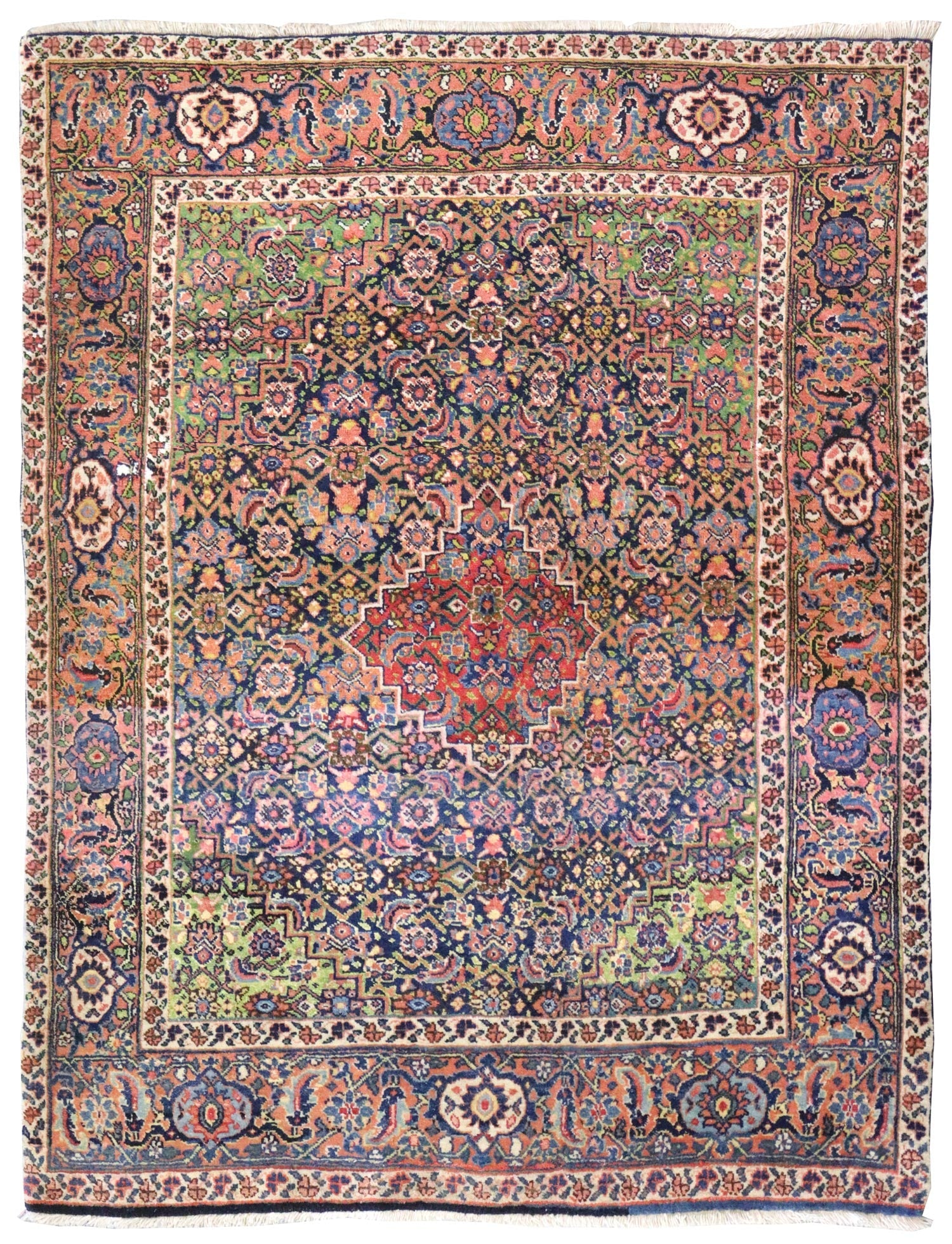 Antique Tabriz Handwoven Tribal Rug