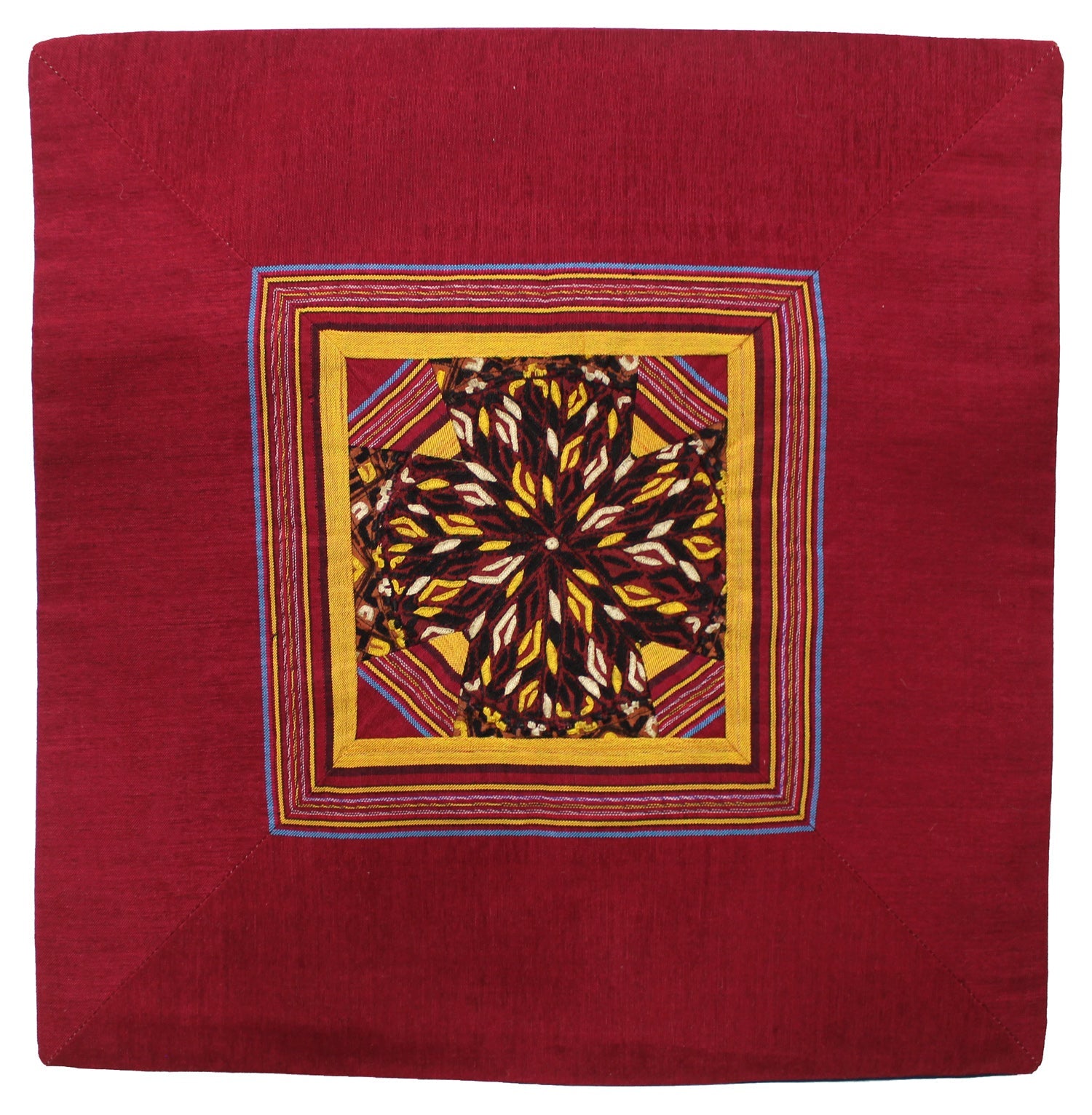 Vintage Textile Pillow Handwoven Tribal Rug