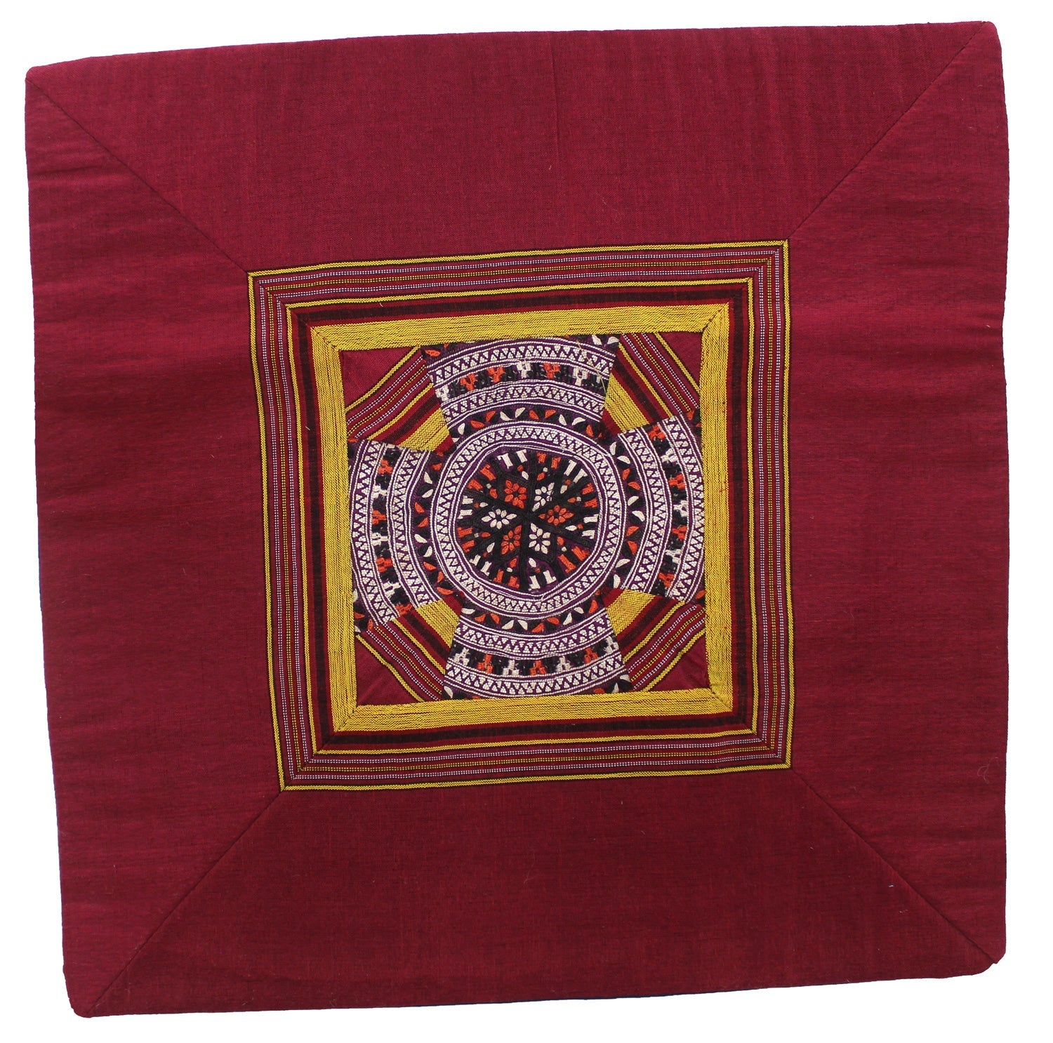Vintage Textile Pillow Handwoven Tribal Rug