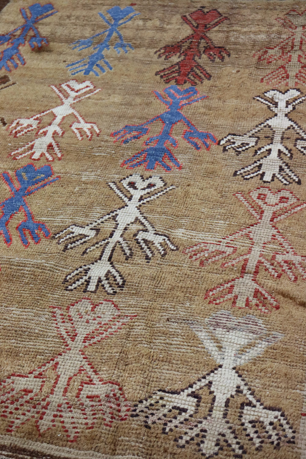 Vintage Tulu Handwoven Tribal Rug, J66602