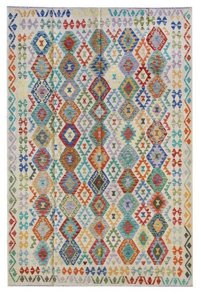 Uzbek Handwoven Tribal Rug