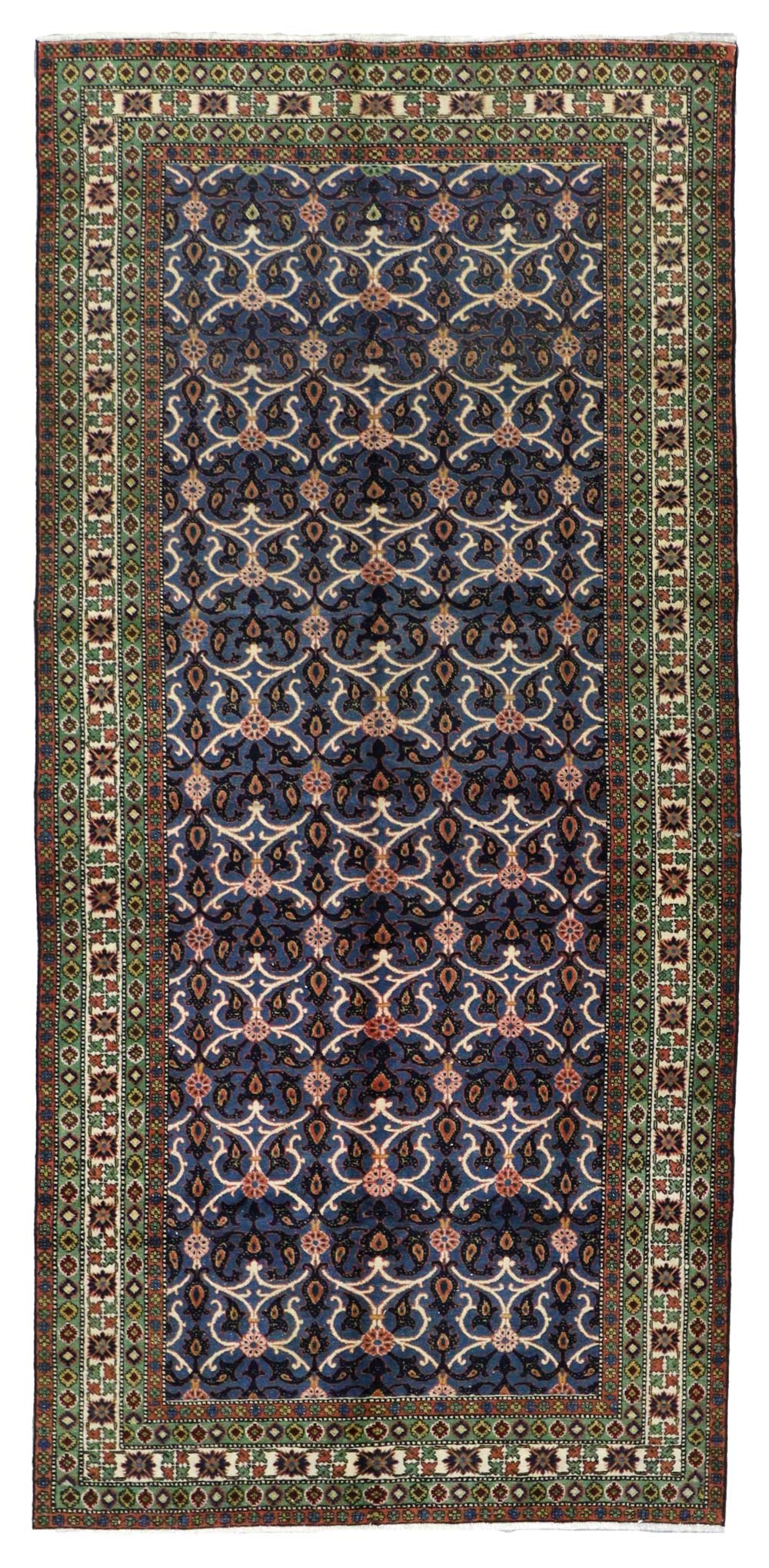 Antique Veramin Handwoven Tribal Rug