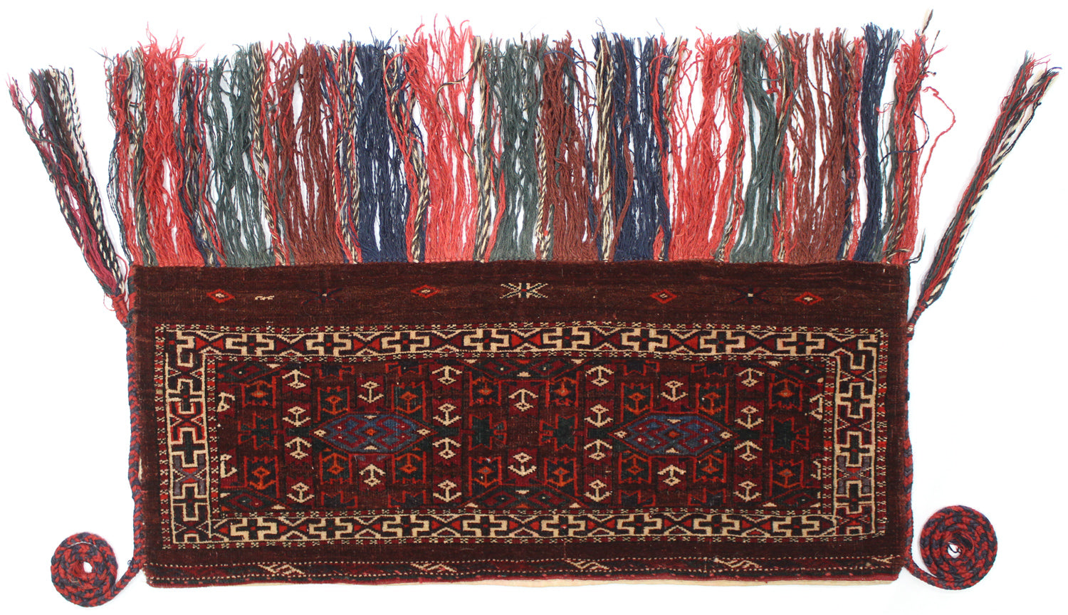 Antique Yomud Torba Handwoven Tribal Rug